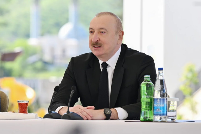 Azərbaycan Prezidenti: İlyarım sonra Bakıdan Zəngilana dəmir yolu ilə gəlmək mümkün olacaq