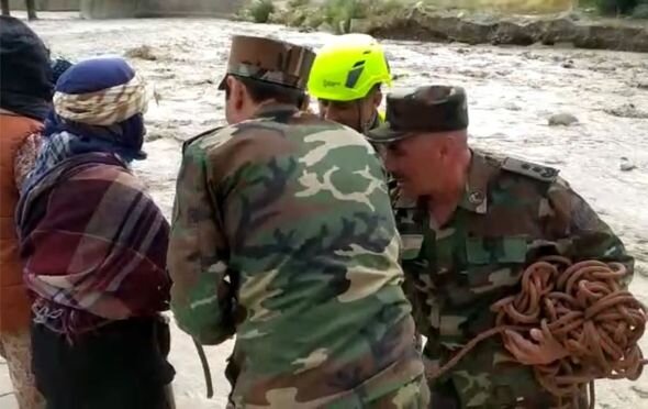 Şamaxıda sel təhlükəsi ilə üzləşən dörd qadın xilas edildi -FOTO/VİDEO