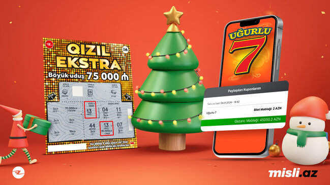 "Azərlotereya" yeni ilə böyük uduşlarla başladı