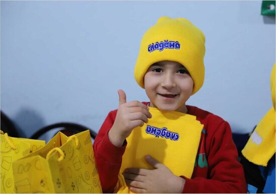 "Avrora" Qrup uşaq sığınacaqlarında məskunlaşan uşaqları sevindirib - FOTOLAR