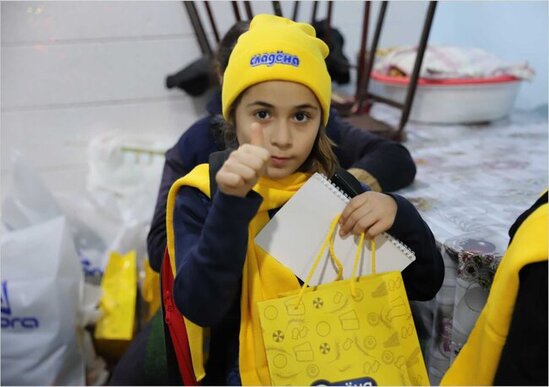 "Avrora" Qrup uşaq sığınacaqlarında məskunlaşan uşaqları sevindirib - FOTOLAR