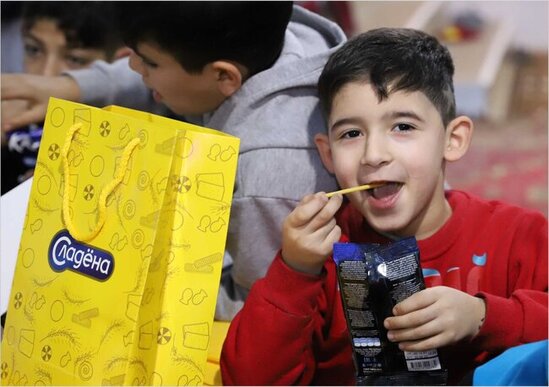 "Avrora" Qrup uşaq sığınacaqlarında məskunlaşan uşaqları sevindirib - FOTOLAR