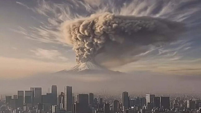 Qorxu filmi kimi fəlakət ssenarisi: Fuji bir gün püskürsə, belə görünəcək (VİDEO)