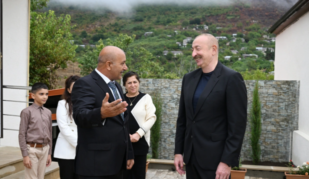 Prezident İlham Əliyev Xocavənd rayonunun Sos kəndində olub