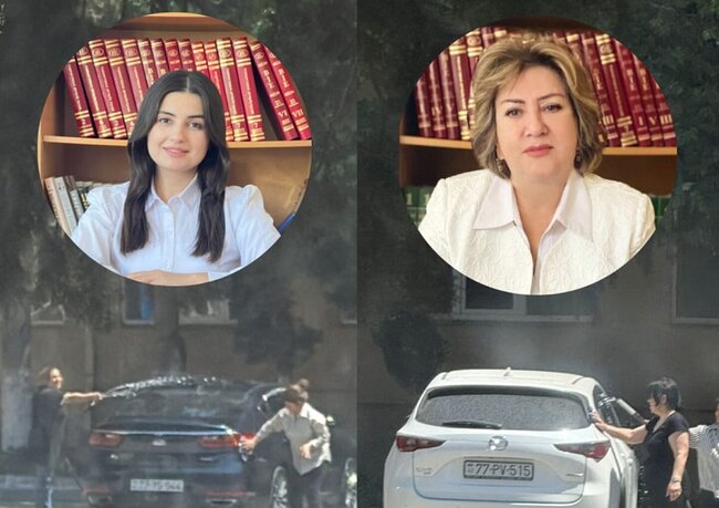 240 saylı məktəb direktoru və müavini lüks avtomobilləri üçün məktəbin həyətindən moyka açıblar-Fotofakt