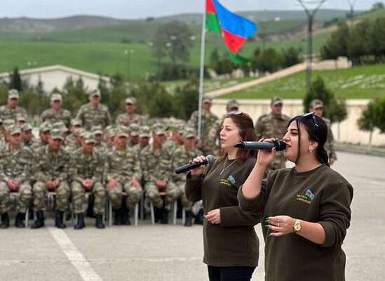 Hərbi vəzifəlilərin asudə vaxtı səmərəli təşkil olunur - FOTO