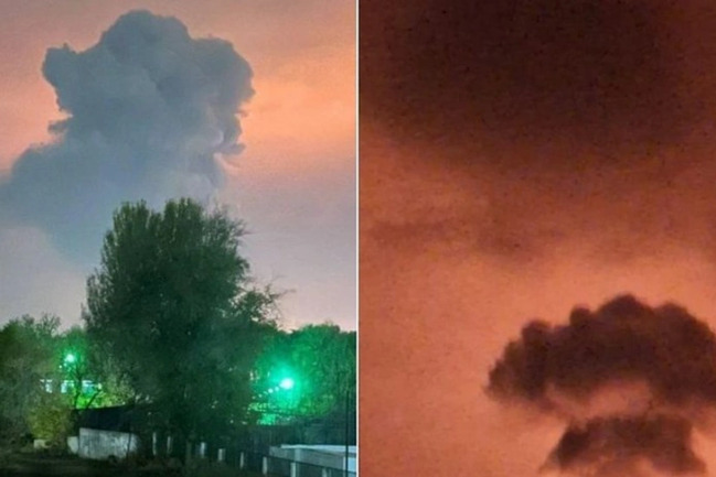 Ukrayna ordusu Orenburqda qaz emalı zavoduna PUA-lara hücum edib