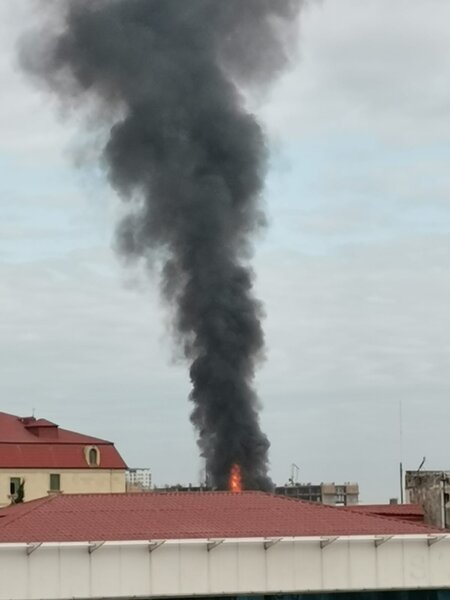 "Elite"in yanında güclü yanğın - Video + Yenilənib