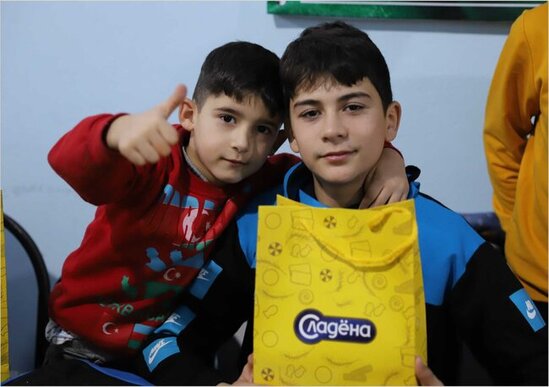 "Avrora" Qrup uşaq sığınacaqlarında məskunlaşan uşaqları sevindirib - FOTOLAR