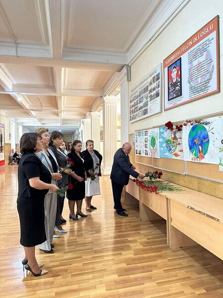 Şəhid Kərimbəyli Elçin oxuduğu Tərəqqi məktəbində anıldı