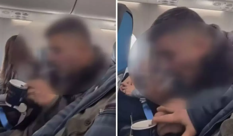 Məşhur fenomen təyyarədə siqaret çəkdiyi anları paylaşdı, cəzası görün nə oldu - VİDEO