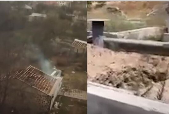 Laçından çıxan ermənilər qəbirləri dağıdırlar - VİDEO