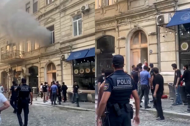 FHN-dən Fəvvarələr bağındakı yanğınla bağlı AÇIQLAMA - YENİLƏNİB + VİDEO