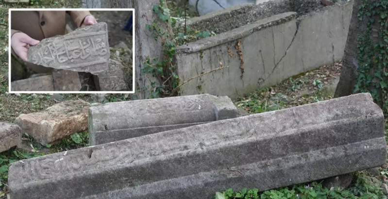 Məzarlığın altından xəzinə fışqırdı! - VİDEO