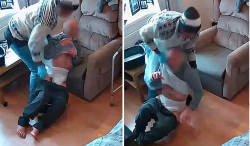 Evə gizli kamera qoydu, xəstə atasına edilənləri öyrəndi - VİDEO