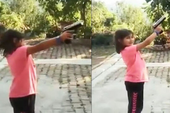 Uşağın əlinə silah verdi: Ölümdən döndü – VİDEO