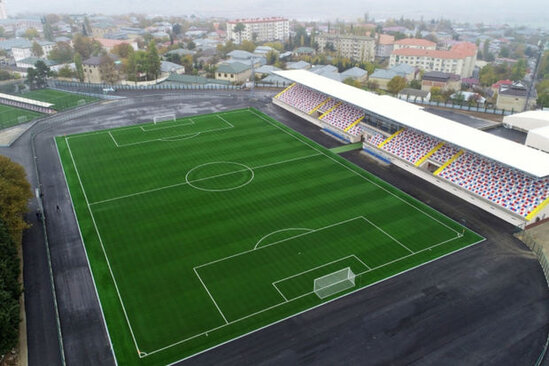 Şamaxı şəhər stadionunun açılışı olub