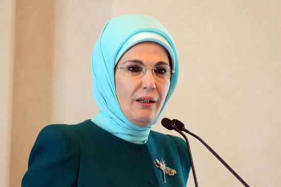 Əminə Ərdoğan Azərbaycan xalqını təbrik edib - FOTO