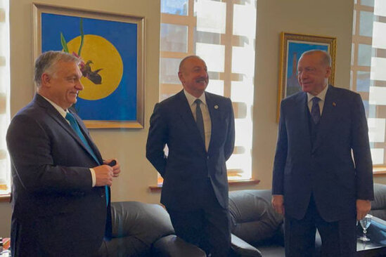 Prezident İlham Əliyev Türk Şurasının yeni binasının açılışında - FOTO