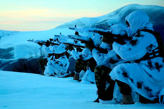 Komandolar şərti pusqudan məharətlə çıxdılar - FOTO/VİDEO