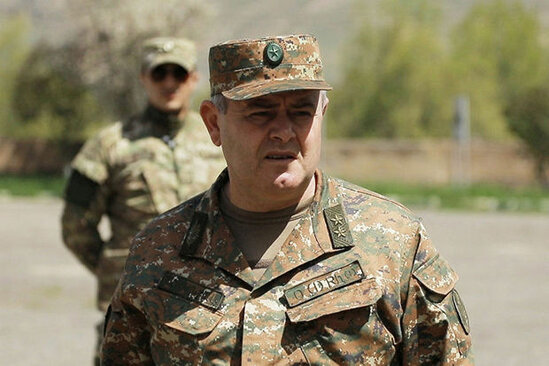 Ermənistanın baş qərargah rəisi vəzifəsindən azad edildi