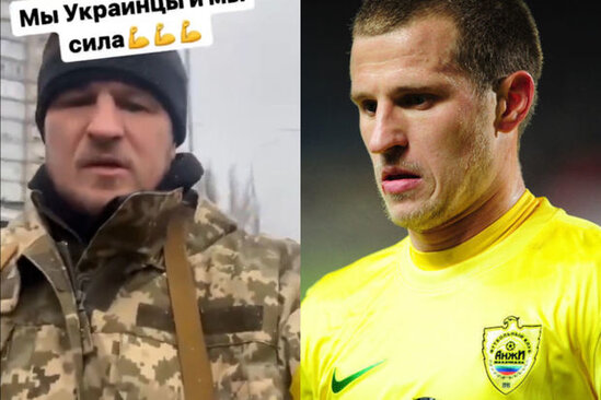 Aleksandr Əliyev hərbi geyimdə və silahla ukraynalılara müraciət etdi - VİDEO