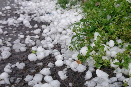 Gədəbəyin kəndlərinə dolu düşüb