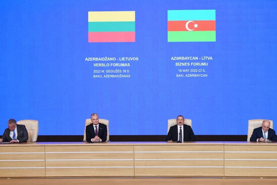 Azərbaycan-Litva sənədlərinin imzalanması mərasimi olub