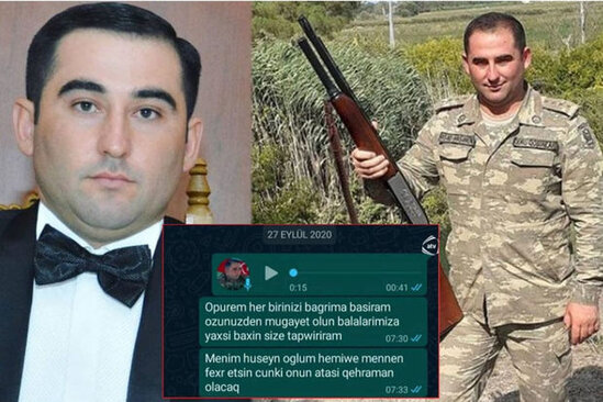 Şəhidin son mesajı görənləri AĞLATDI: "Oğlum fəxr etsin, çünki atası qəhrəman olacaq" - VİDEO