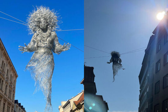 Praqanın mərkəzində ukraynalı analara həsr olunmuş heykəl quraşdırılıb