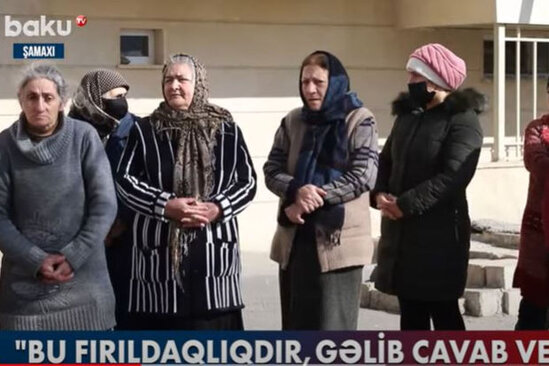 Şamaxıda bir binanın sakinləri susuz qalıb - VİDEO