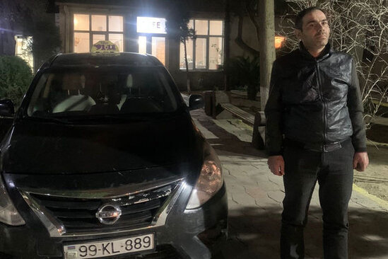 Paytaxtda narkotik aludəçisi olan taksi sürücüsü həbs edildi - VİDEO