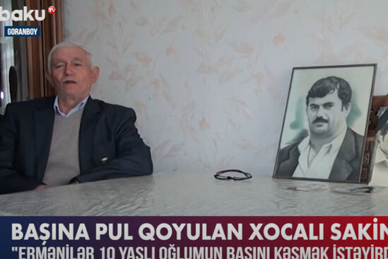 Başına pul qoyulan Xocalı sakini - VİDEO