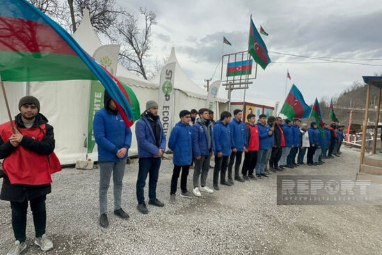 Xankəndi-Laçın yolu: Ekofəalların aksiyası 133 gündür yüksək fəallıqla davam edir