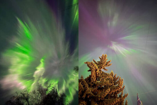 Rusiya səmasında "Qütb parıltısı" göründü - FOTO/VİDEO