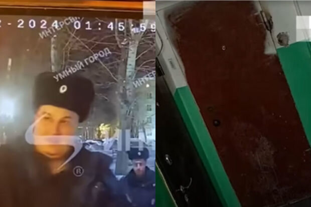 Müharibə iştirakçısı keçmiş arvadını boğub öldürdü: Polislər isə qapıda gözlədilər - VİDEO