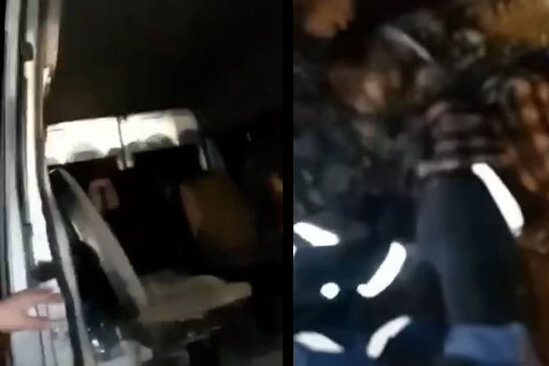 Xocavənddəki dəhşətli avtobus qəzasından görüntülər - VİDEO