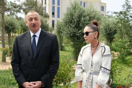 Prezident və xanımı Şamaxı rayonunda səfərdə olublar