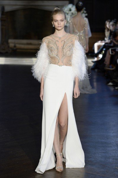 Yarıçılpaq gəlinlik modelləri - FOTOLAR