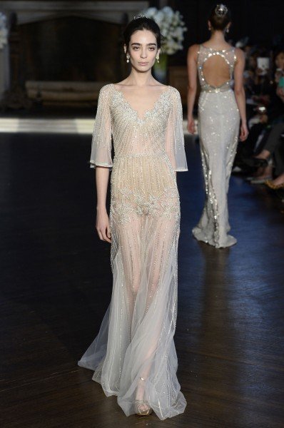 Yarıçılpaq gəlinlik modelləri - FOTOLAR