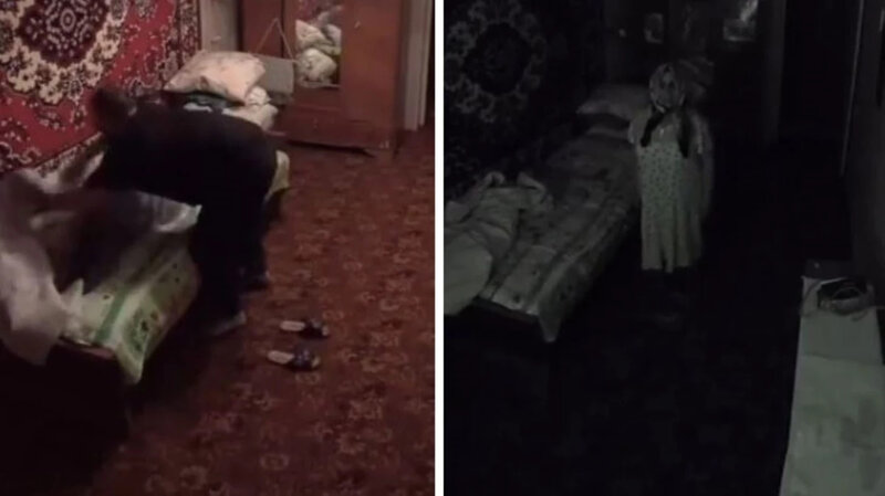 Kamera qoydu, gördüklərinə inana BİLMƏDİ: Nənə gecələri CİN KİMİ OLUR - VİDEO