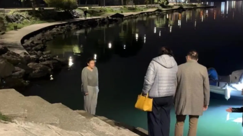 Özünü dənizə atmaq istəyən gənc qız ailəsi tərəfindən xilas edildi - VİDEO