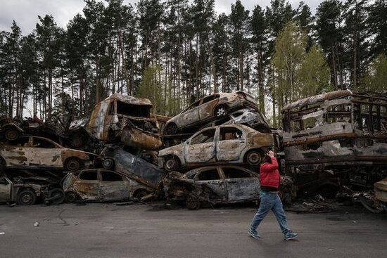 Buça və İrpen işğaldan bir neçə həftə sonra: Fransız jurnalistdən təsirli görüntülər - FOTO