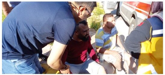 Başına qəza gəlsə də, işə getmək istədi - FOTO