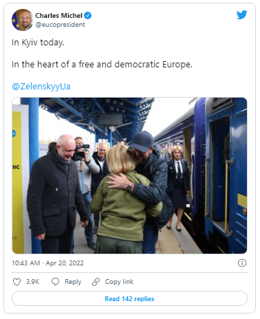 Şarl Mişel Kiyevdə - FOTO