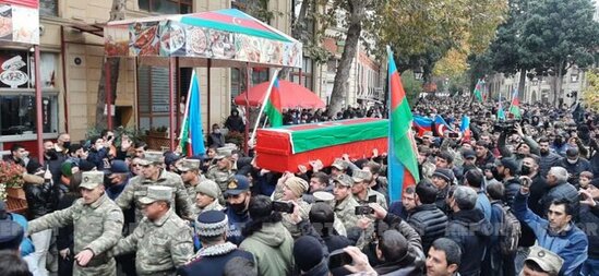 Erməni təxribatı nəticəsində şəhid olan hərbçimiz dəfn edildi - FOTOLAR