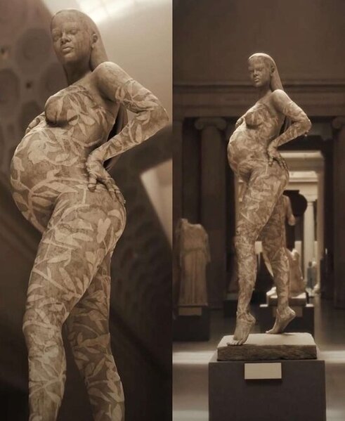 Rihannaya heykəl qoydular-FOTO