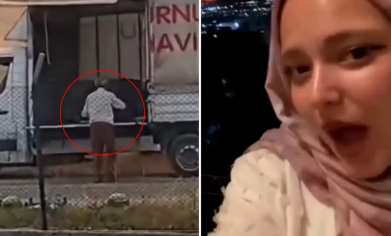 Yanğın bölgəsində qəlbləri fəth edən davranış - VİDEO