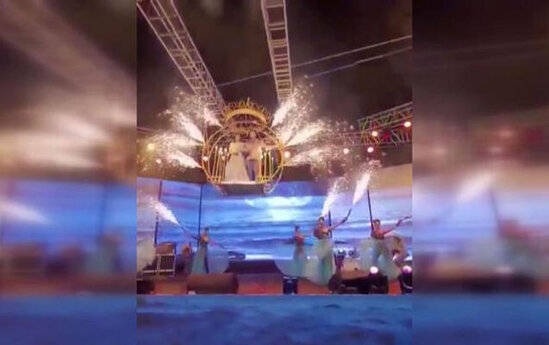 Toyda şou göstərən bəylə gəlin dörd metr hündürlükdən yerə çırpıldı - VİDEO