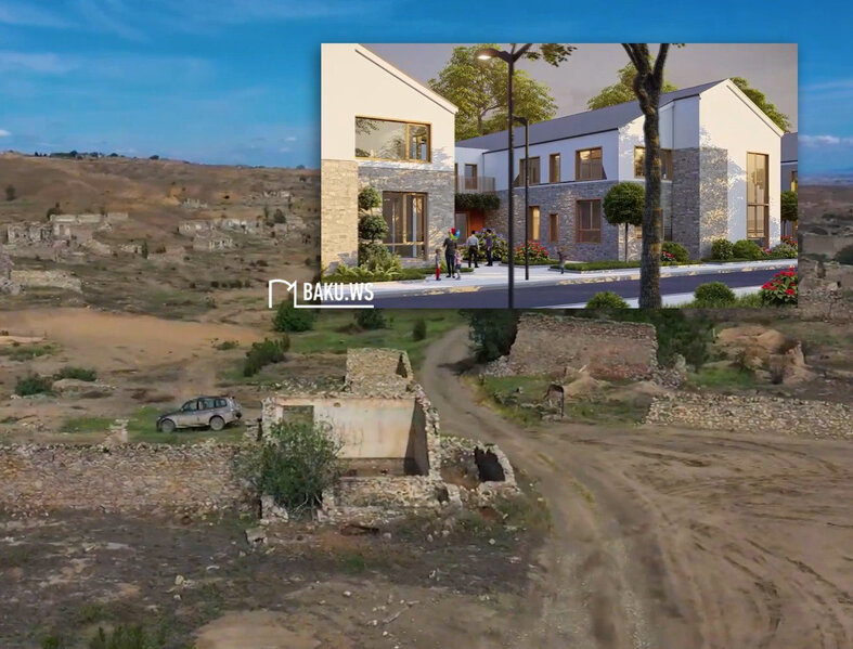 Cəbrayıl rayonunun Horovlu kəndinin gələcək görünüşü belə olacaq - VİDEO